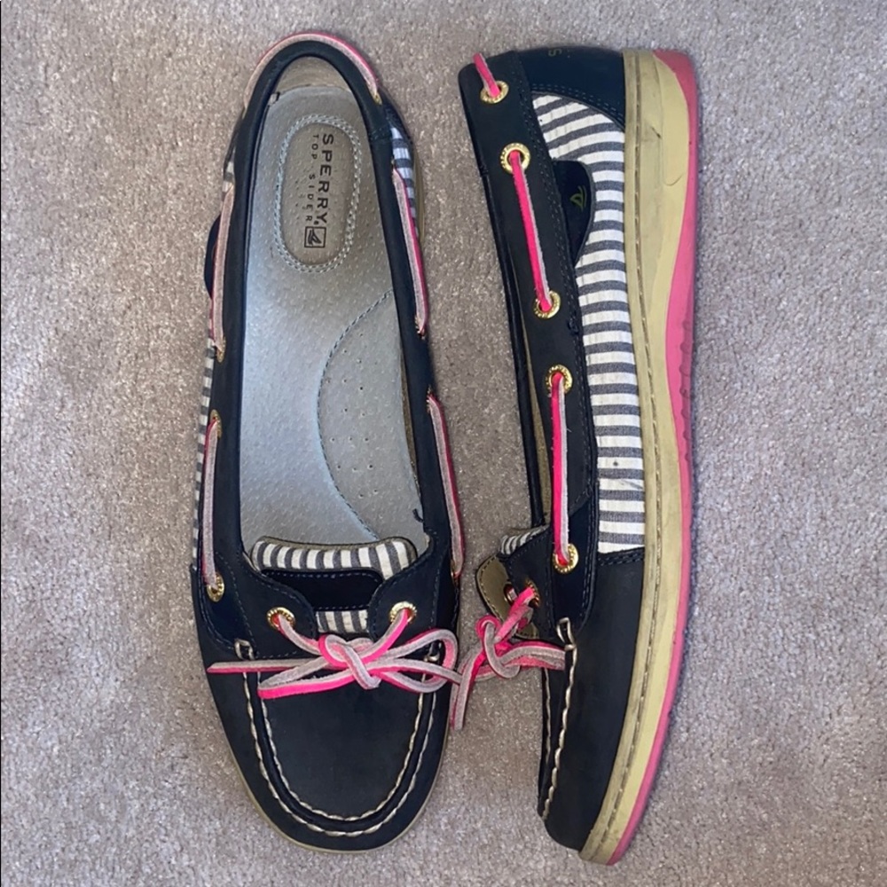 Navy Blue Sperry Top-Sider Boat Shoe